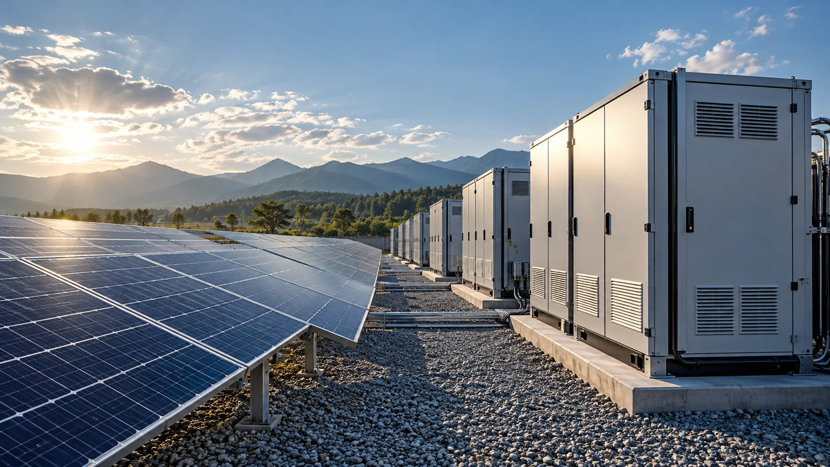 remaks-solar-new Photovoltaic panels and industrial battery storage